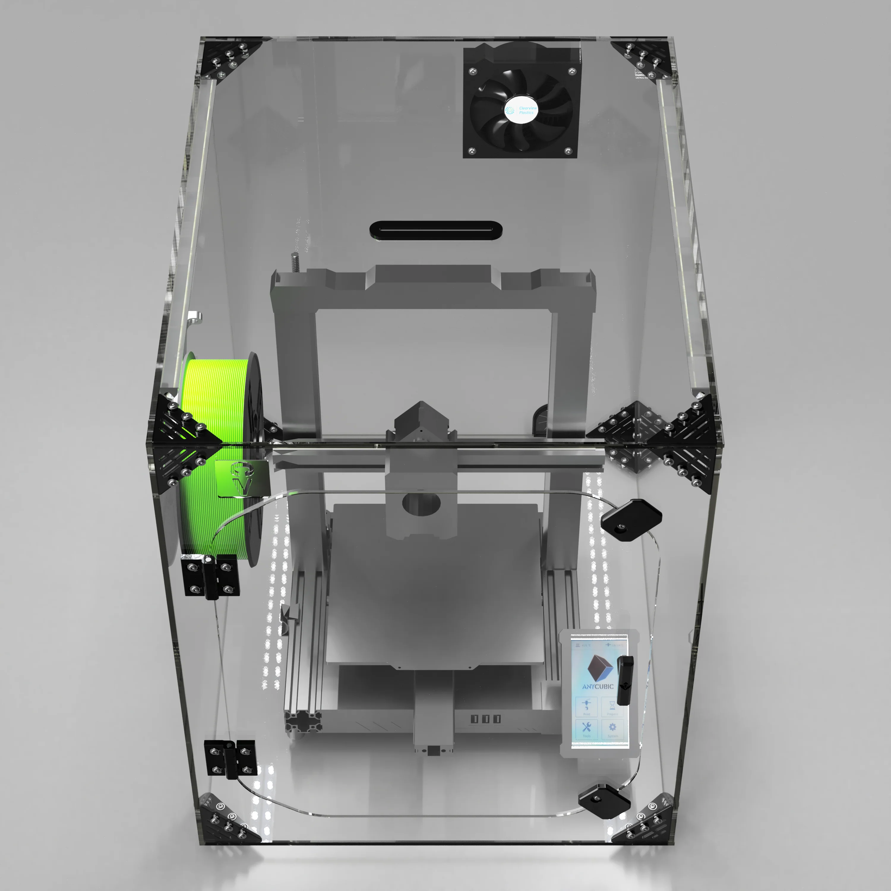 Anycubic Kobra 2 Max 3D Printer Enclosure Infinity enclosures by Clearview - Image 4