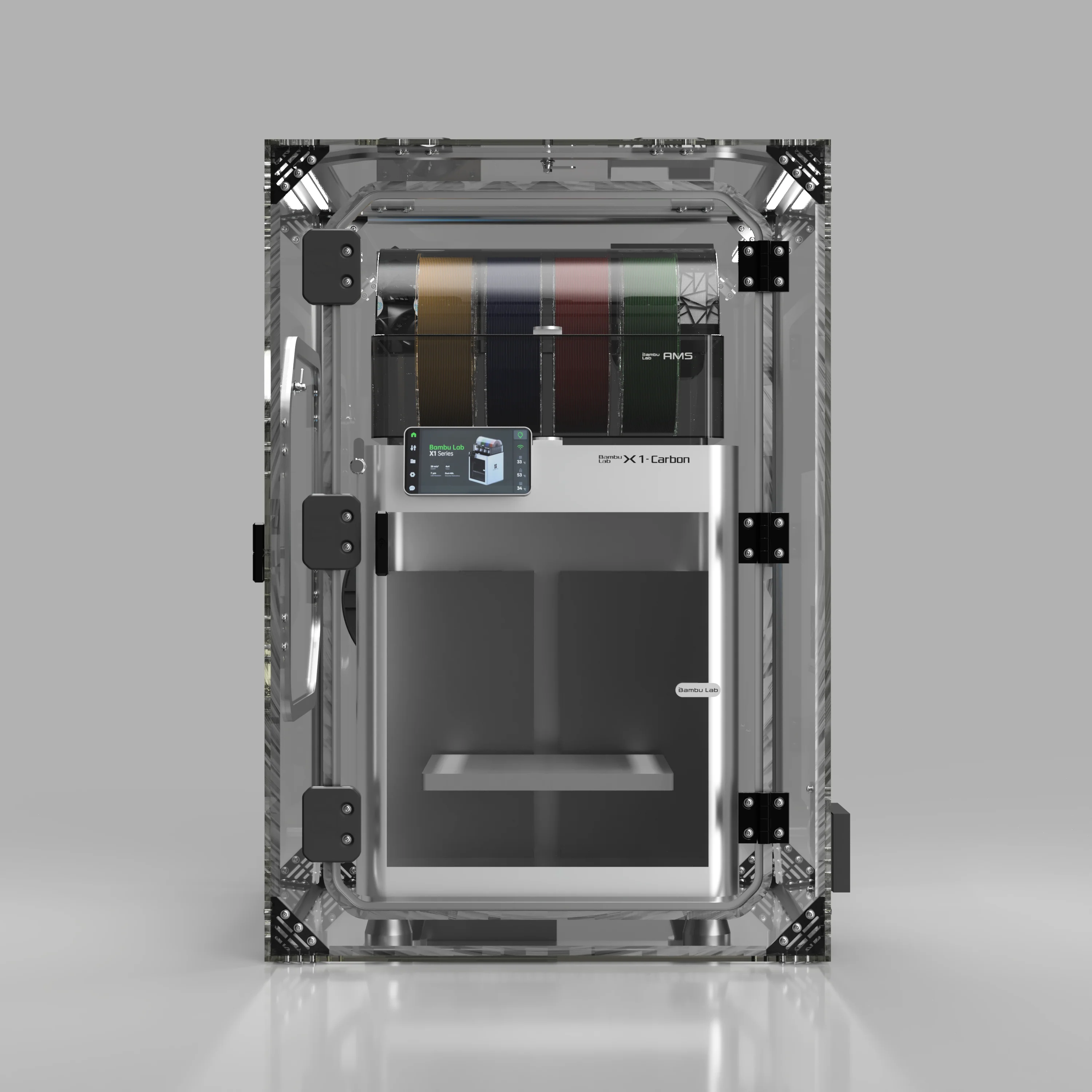 Bambu Lab X1C, P1S, P1P external Enclosure - V3  Worksafe IP54 Enclosure - Image 2