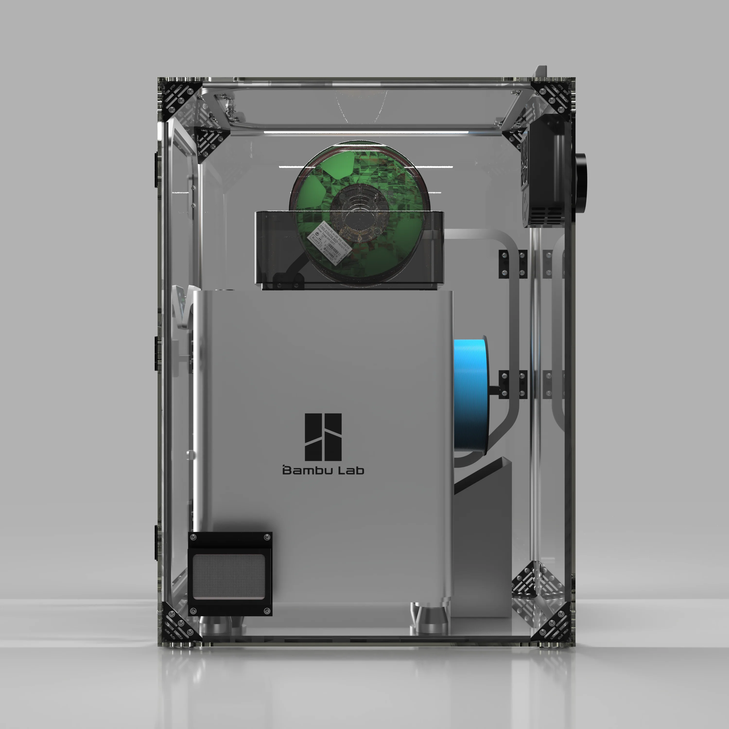 Bambu Lab X1C, P1S, P1P external Enclosure - V3  Worksafe IP54 Enclosure - Image 9