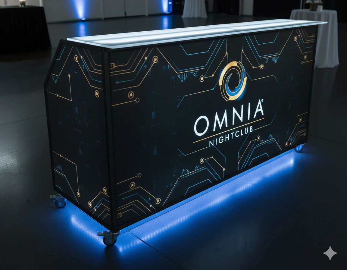 Custom LED Mobile Bar – Foldable, Branded, Event-Ready - Image 3