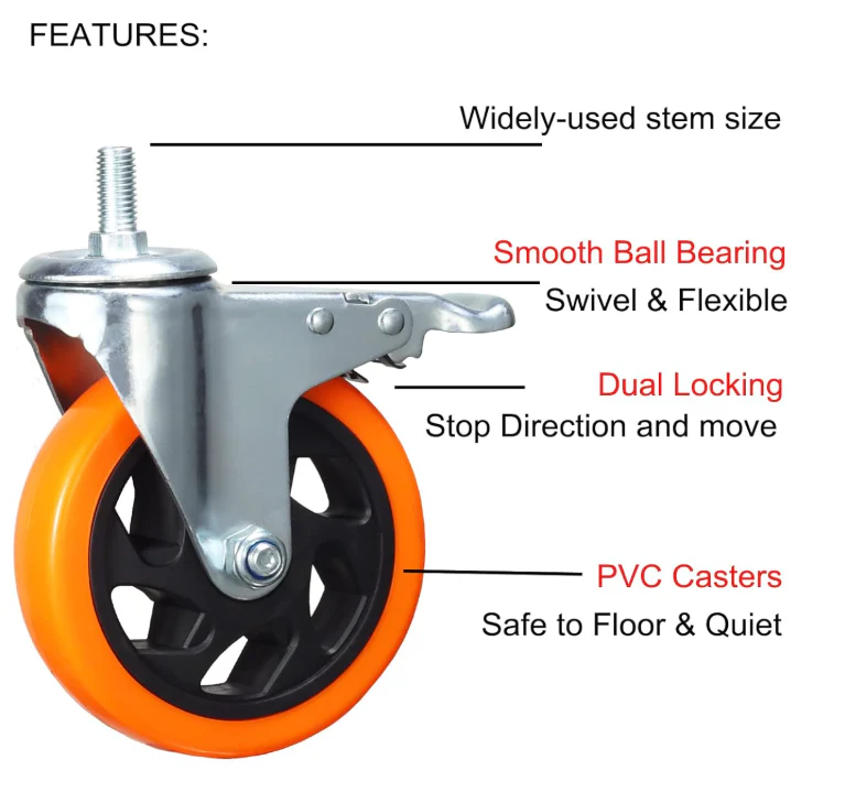 4 inch caster set for Elegoo Orange Storm Giga - Image 3