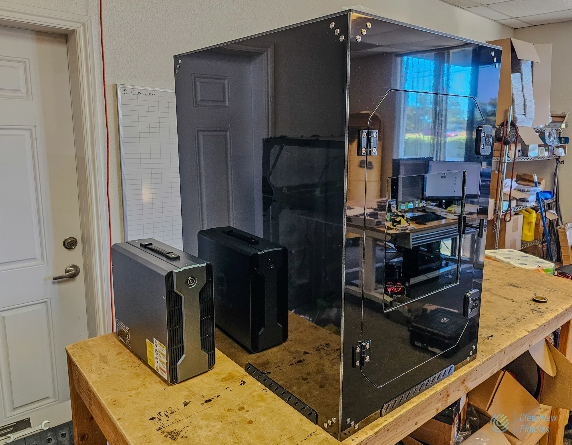 UV/Fiber Galvo Laser Marker Engraver Enclosure with Laser viewing Window (Universal Fit) - Image 8