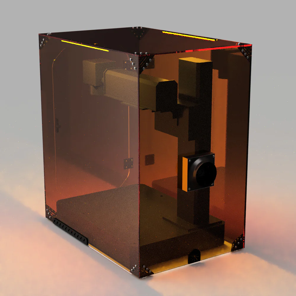 UV Laser Marker Engraver Enclosure with Laser filtering OD3+ Acrylic (Universal Fit) - Image 3